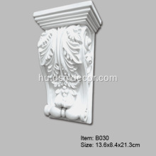 Építészeti dekoratív poliuretán Edinburgh Corbels